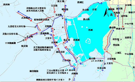 国庆西湖景区道路交通组织方案